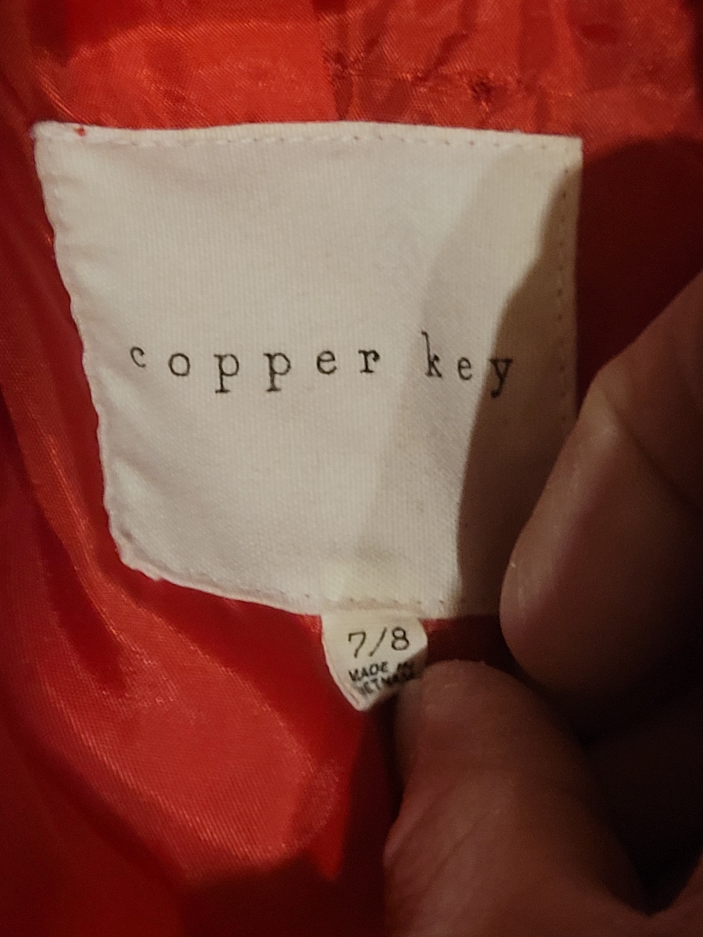 Copper Key Girls Red Ruffle Collar Belted Coat - Picture 7 of 7